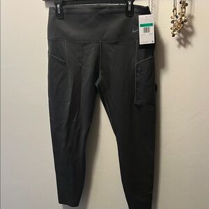 Nike Go Dri-Fit Women’s Charcoal Gray Leggings